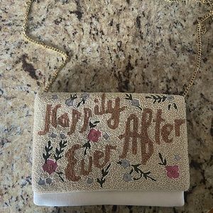 Happily Ever After Bridal Beaded Clutch Crossbody